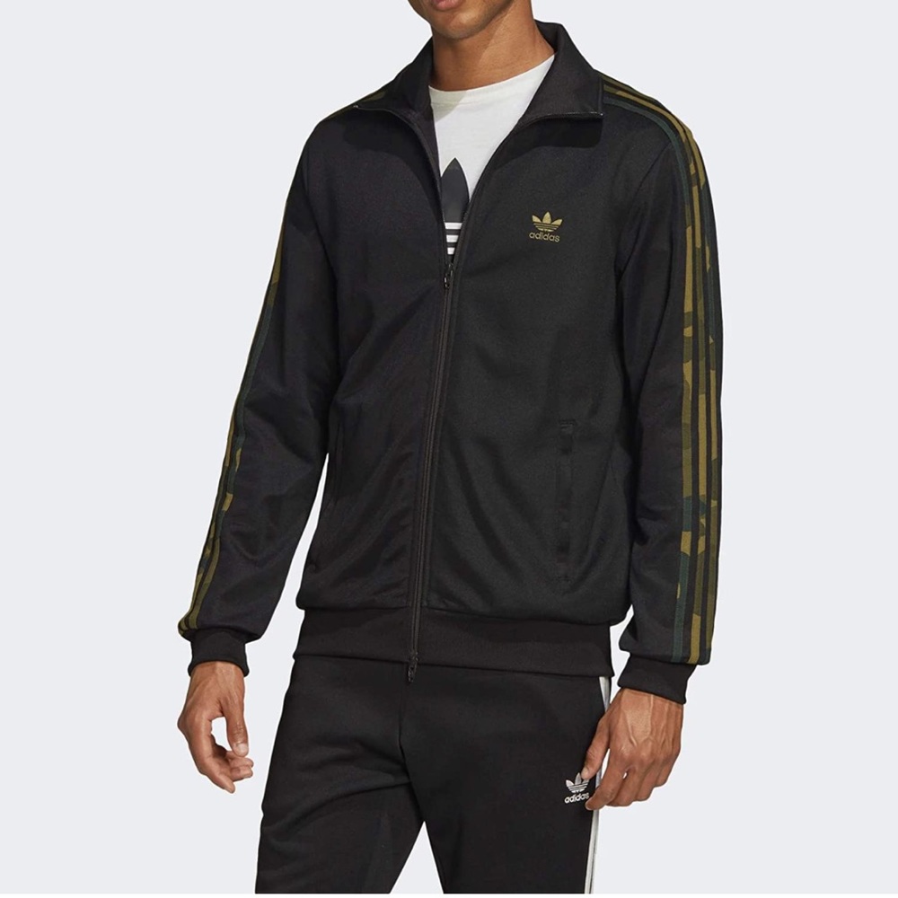 Adidas Originals Camo Track Jacket, Black, Medium